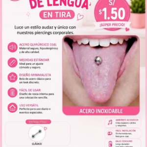 PIRCING PARA LENGUA