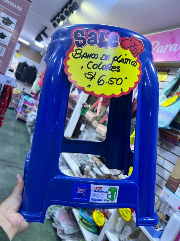 BANCO DE PLASTICO (COLORES