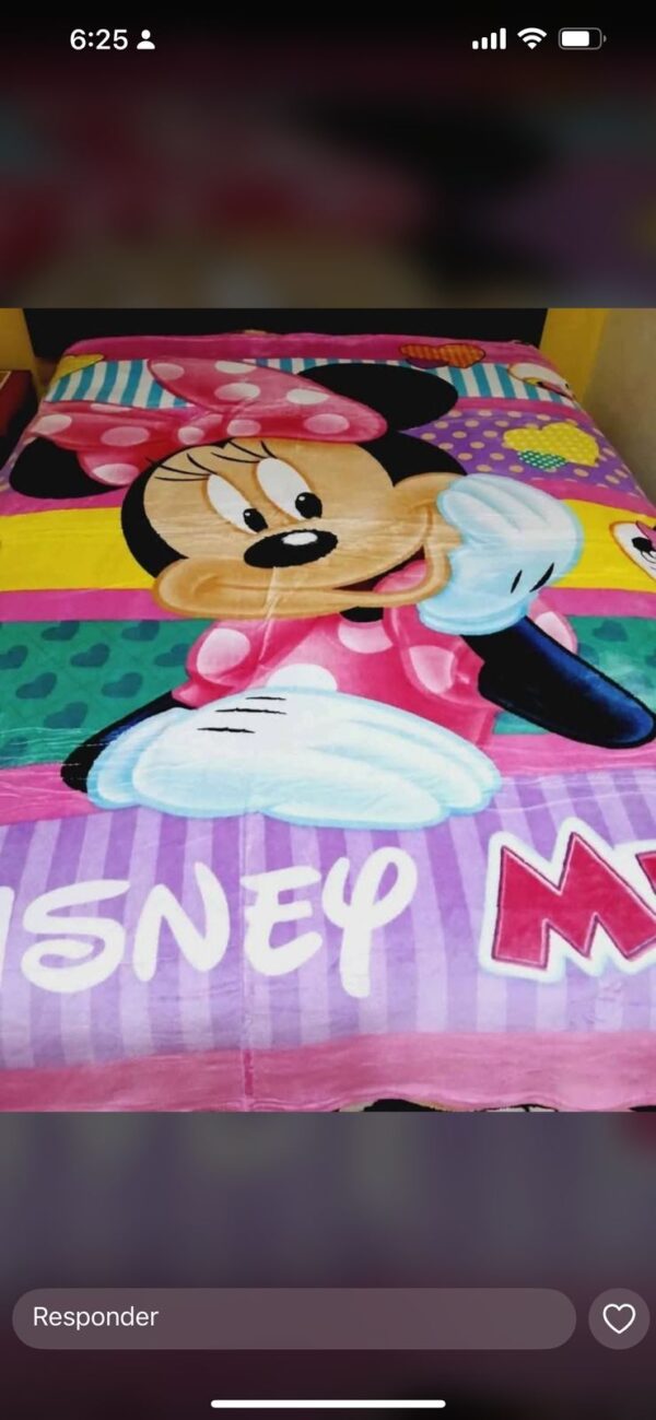 MANTAS DISNEY PIEL DE DURAZNO(DISEÑOS SE ELIGEN EN LLAMADA ) - Imagen 15