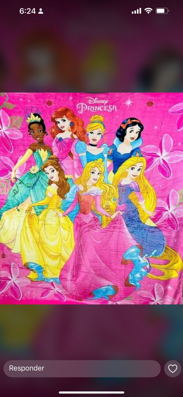 MANTAS DISNEY PIEL DE DURAZNO(DISEÑOS SE ELIGEN EN LLAMADA ) - Imagen 9
