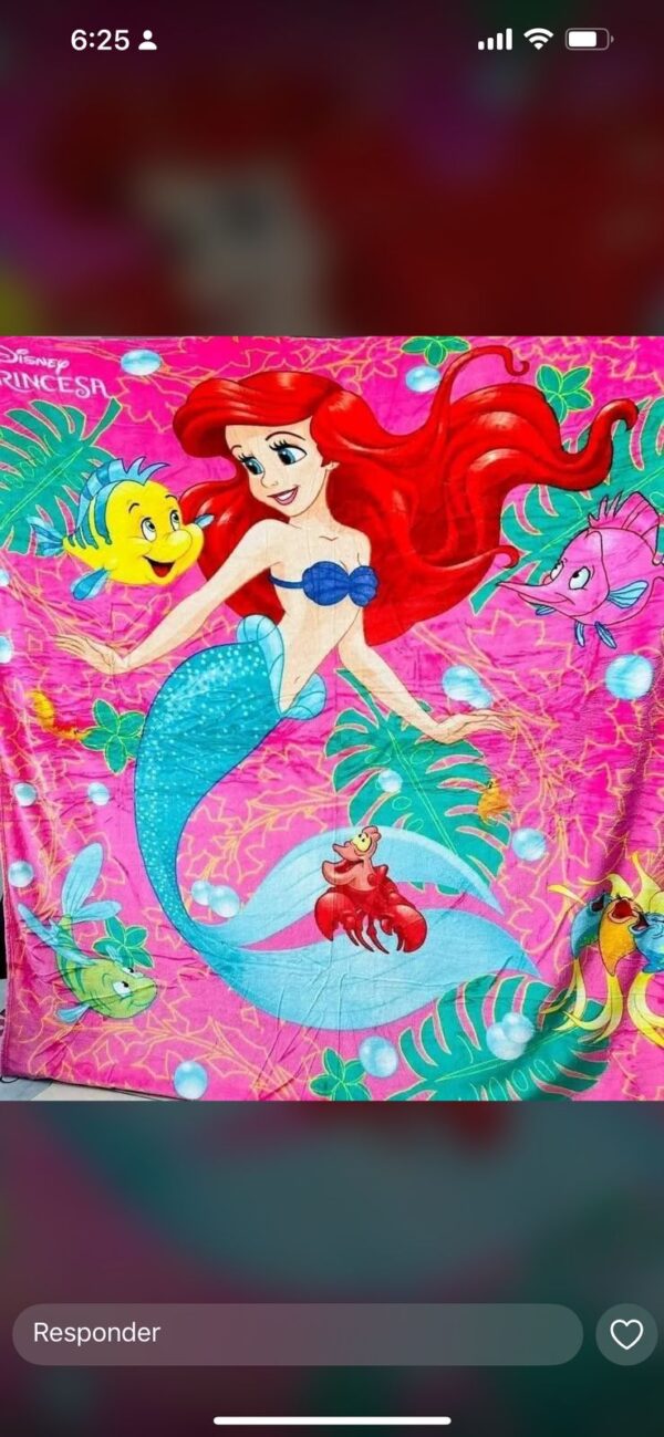 MANTAS DISNEY PIEL DE DURAZNO(DISEÑOS SE ELIGEN EN LLAMADA ) - Imagen 12