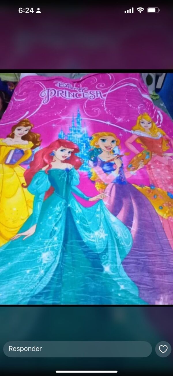 MANTAS DISNEY PIEL DE DURAZNO(DISEÑOS SE ELIGEN EN LLAMADA ) - Imagen 5