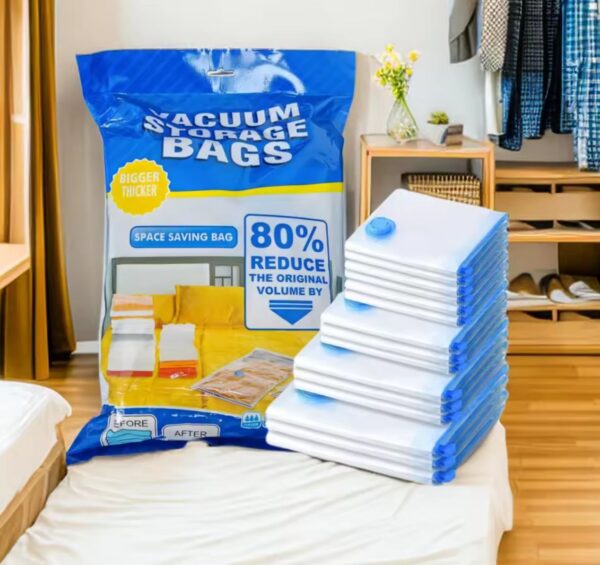 SET DE BOLSAS AL VACIO CON ASPIRADOR (5 BOLSAS ) - Imagen 2