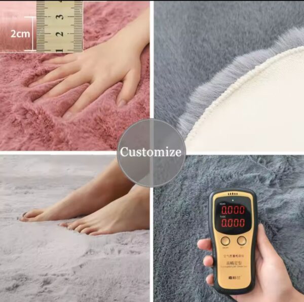 ALFOMBRA OVALADA PELUCHE - Imagen 2