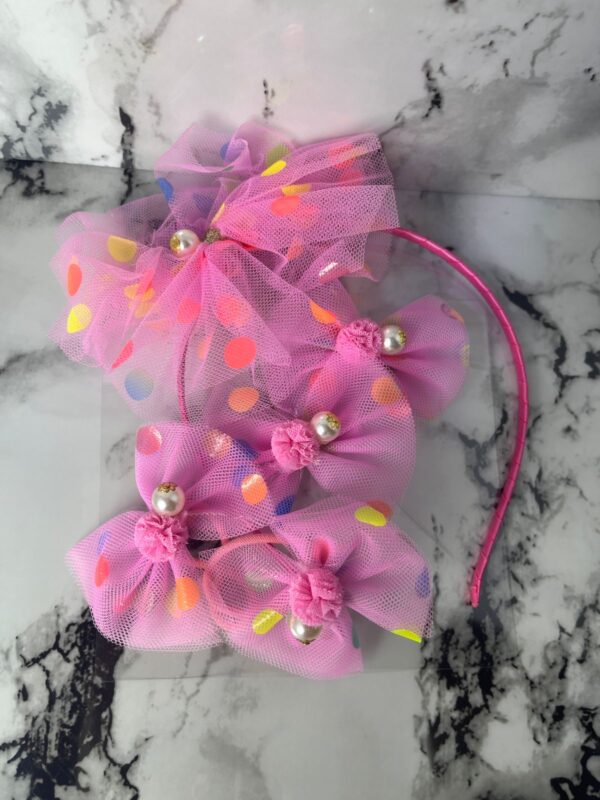 KIT DE VINCHA+ COLETS DE BEBE - Imagen 4