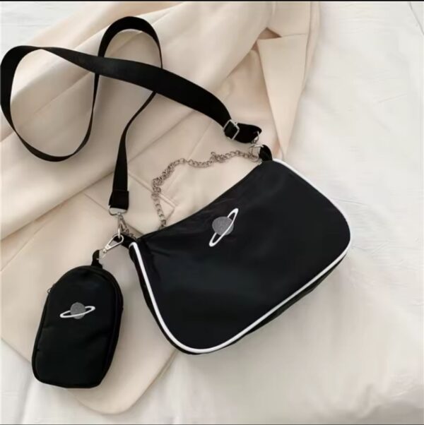 BOLSO PLANETA (COLOR VINO Y LILA) - Imagen 2