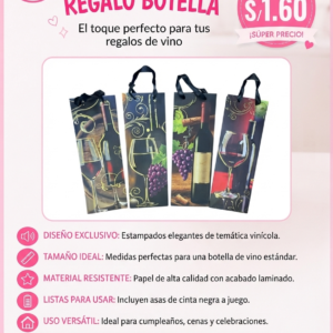 BOLSA DE REGALO BOTELLA