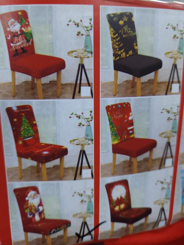 FUNDA DE SILLAS NAVIDEÑAS - Imagen 2