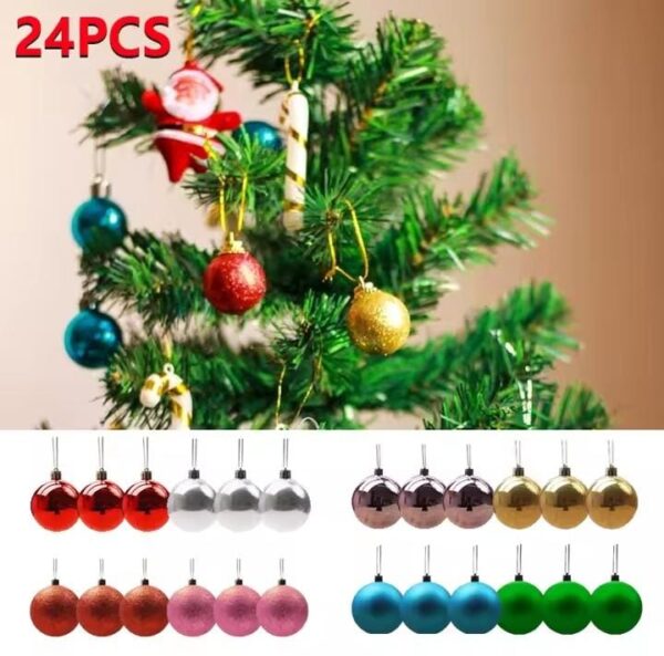 SET DE ESFERAS NAVIDEÑAS X24