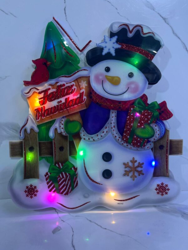 ADORNO CON LUCES NAVIDEÑO - Imagen 2