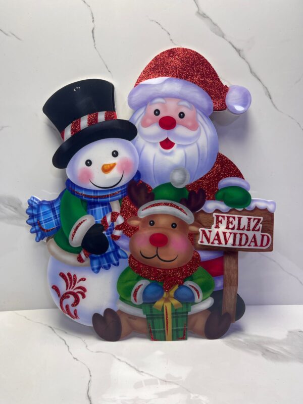 ADORNO CON LUCES NAVIDEÑO - Imagen 6