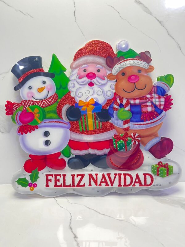 ADORNO CON LUCES NAVIDEÑO - Imagen 5