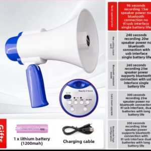 MEGAFONO CON BLUETHOO Y GRABACION