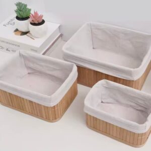 CESTA ORGANIZADORA PARA BAÑO BAMBÚ