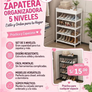 ZAPATERA ORGANIZADORA 5 NIVELES