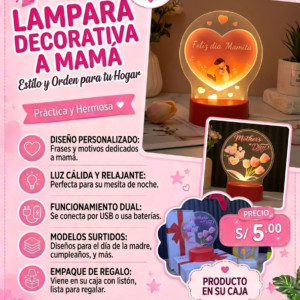 LAMPARA DECORATIVA A MAMÁ