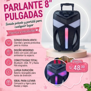 PARLANTE 8 PULGADAS