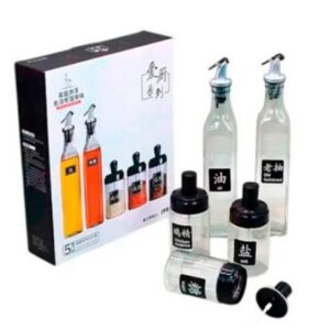 SET CONDIMENTERO + ACEITERO presentacion en caja