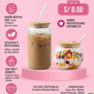 VASOS PINTERES VIDRIO