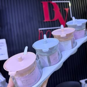 CONDIMENTERO  DE VIDRIO X4