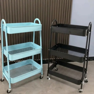 ORG. METAL 3 PISOS - COLORES CELESTE Y NEGRO