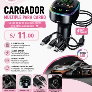CARGADOR MULTPLE DE AUTO