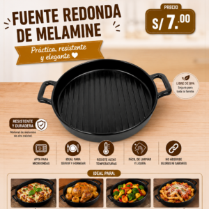 FUENTE REDONDA DE MELAMINE