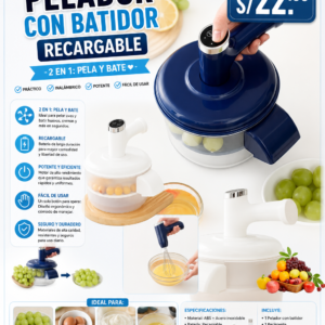 PELADOR CON BATIDOR RECARGABLE