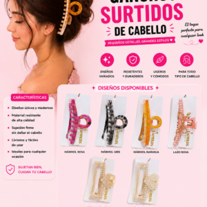 GANCHOS SURTIDOS DE CABELLO