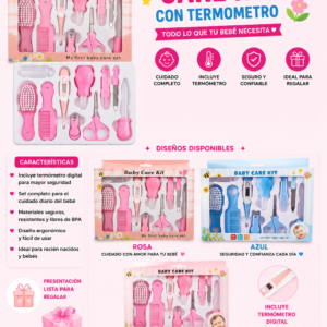 BABY CARE KIT CON TERMOMETRO