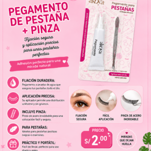 PEGAMENTO DE PESTAÑA + PINZA