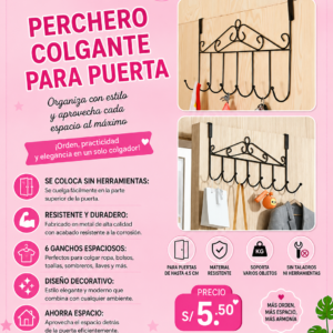 PERCHERO PARA PUERTA