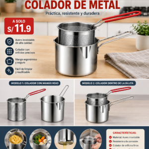 OLLITA + COLADOR DE METAL
