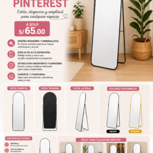 ESPEJO OVALADO PINTEREST