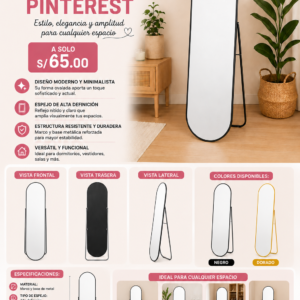 ESPEJO OVALADO PINTEREST