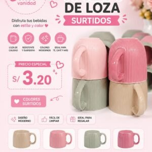 TAZA DE LOZA SURTIDOS
