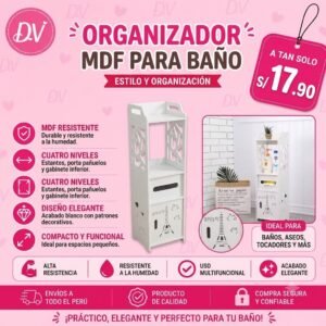 ORGANIZADOR DE BAÑO MDF