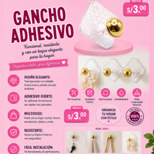 GANCHO ADHESIVO