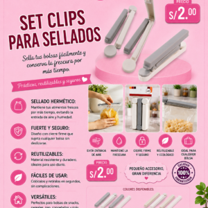 SET CLIPS PARA SELLADOS