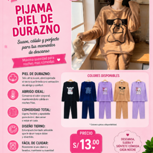 PIJAMA PIEL DE DURAZNO