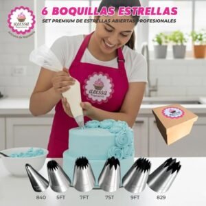 MANGA PASTELERA CON BOQUILLAS