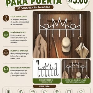 PERCHERO PARA PUERTA