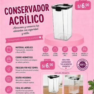 CONSERVADOR ACRILICO