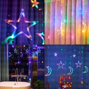 LUCES CASCADA NAVIDEÑAS 3.20CM LARGO