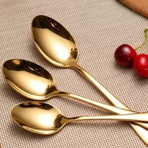 SET DE CUCHARITAS DORADoS X12